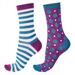 Pretty Polly Spot and stripe sock purple.jpg