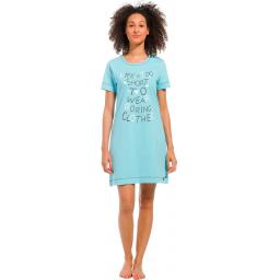 Rebelle Lifes too short to wear boring clothes nightdress on model.jpg