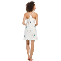 Rebelle Face Nightdress with straps rear view.jpg