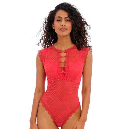 Freya LACE BODY Fatale Back Chilli Red
