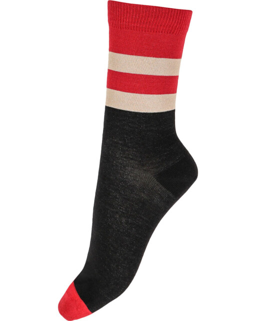 Pretty Polly Top Stripe Socks red.jpg