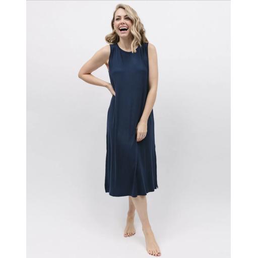 Cyberjammies LONG JERSEY NIGHTDRESS   Cosmo   Navy